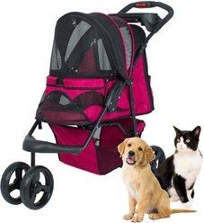 Petique Dog & Cat Stroller, Razzberry