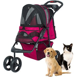 Petique Dog & Cat Stroller, Razzberry