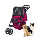 Petique Dog & Cat Stroller, Razzberry