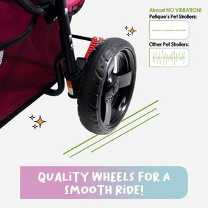 Petique Dog & Cat Stroller, Razzberry