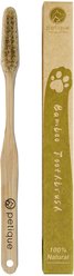 Petique Eco-Friendly Bamboo Dog & Cat Toothbrush, Large