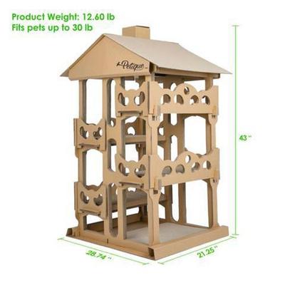 Show full view: Petique Feline Chateau Cat Scratcher Toy slide 2 of 6