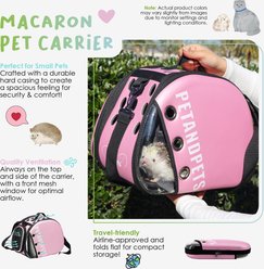 Petique Macaron Dog & Cat Carrier, Pink slide 2 of 7