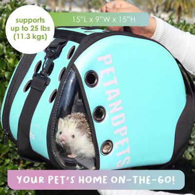 Show full view: Petique Macaron Dog & Cat Carrier, Pink slide 6 of 7