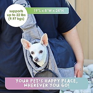 Petique Sling Pet Carrier, Gray