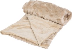 Petique Velvety Blanky Dog Blanket, Tan