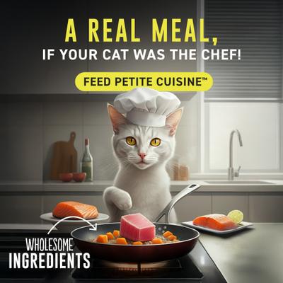 Show full view: Petite Cuisine Chicken & Pumpkin Entrée in Broth Grain-Free Wet Cat Food, 2.8-oz can, case of 24 slide 6 of 8