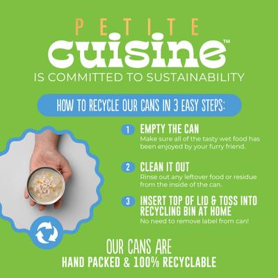 Show full view: Petite Cuisine Chicken & Pumpkin Entrée in Broth Grain-Free Wet Cat Food, 2.8-oz can, case of 24 slide 7 of 8