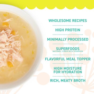 Show full view: Petite Cuisine Chicken Recipe in Broth Grain-Free Wet Cat Food Topper, 1.3-oz pouch, case of 12 slide 6 of 9