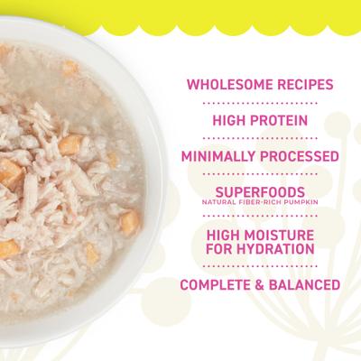 Show full view: Petite Cuisine Chicken & Sweet Potato Entrée in Broth Grain-Free Wet Cat Food, 2.8-oz can, case of 24 slide 5 of 8