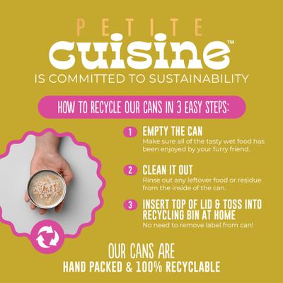 Show full view: Petite Cuisine Chicken & Sweet Potato Entrée in Broth Grain-Free Wet Cat Food, 2.8-oz can, case of 24 slide 7 of 8