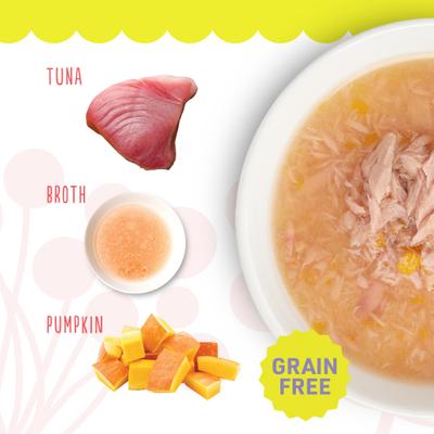 Show full view: Petite Cuisine Tuna Recipe in Broth Grain-Free Wet Cat Food Topper, 1.3-oz pouch, case of 12 slide 5 of 7