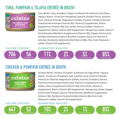 Show full view: Petite Cuisine Variety Pack Grain-Free Wet Cat Food, 2.8-oz can, case of 12 slide 3 of 9