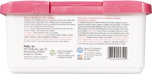 Show full view: Petkin Dog & Cat Tushie Wipes, 100 count slide 2 of 9