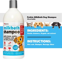 Petkin MilkBath Dog Shampoo, 32-fl oz bottle slide 2 of 2