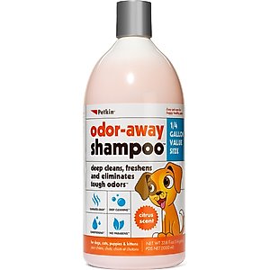 Petkin Odor-Away Citrus Scent Dog Shampoo, 32-fl oz bottle