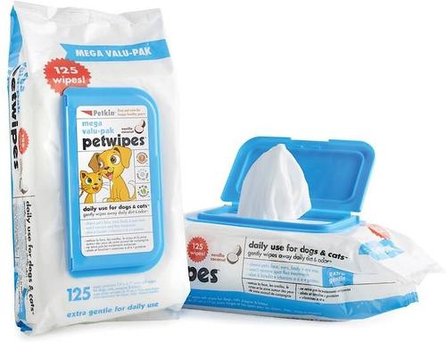 Show full view: Petkin Petwipes Vanilla & Coconut Valu-Pak Dog & Cat Wipes, 125 count slide 2 of 4