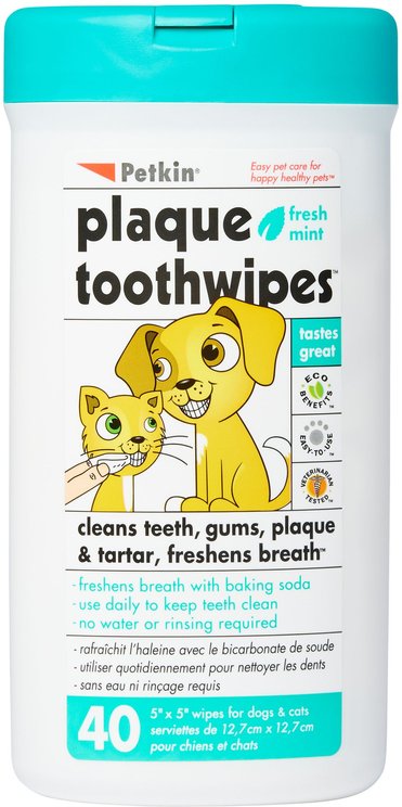 Earthbath Tooth & Gum Dental Wipes for Dogs, 50 count