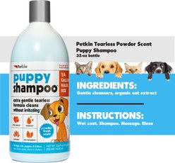 Petkin Tearless Powder Scent Puppy Shampoo, 32-fl oz bottle slide 2 of 2