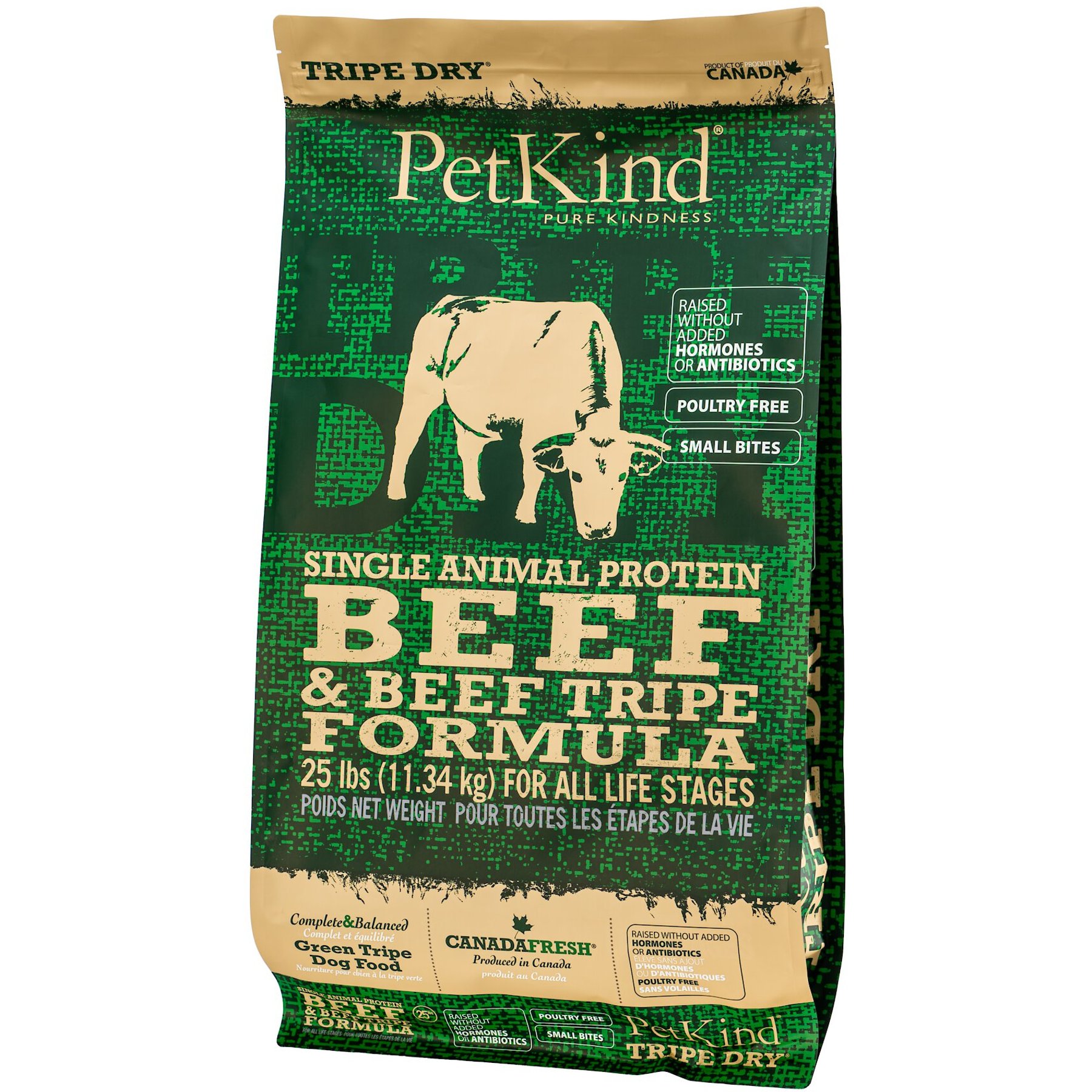 PetKind PetKind Beef Tripe Dry Dog Food, 25-lb bag