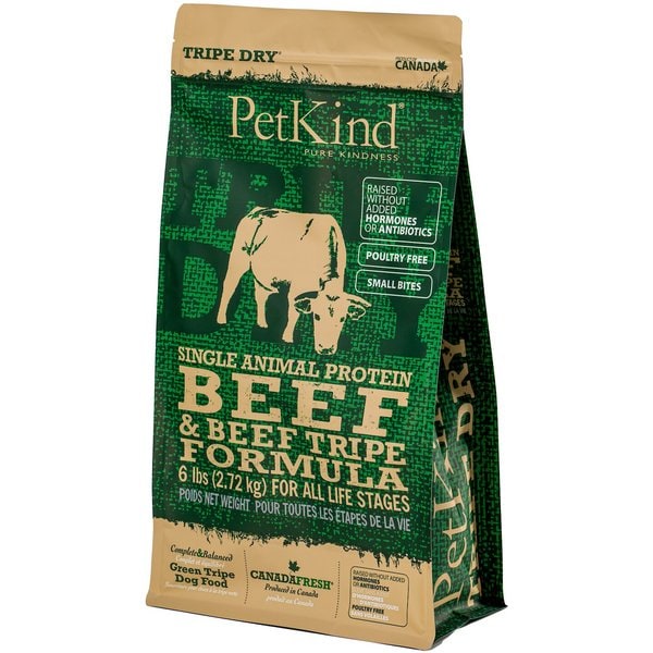 View of PETKIND Tripe Dry Grain-Free Green Beef Tripe Formula Dry Dog Food, 6 ...