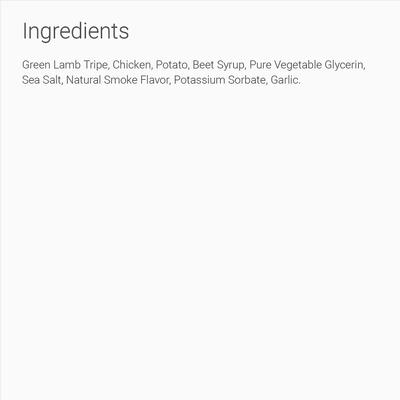 Show full view: PetKind Green Lamb Tripe Formula Grain-Free Dog & Cat Treats, 6-oz, bag slide 5 of 8