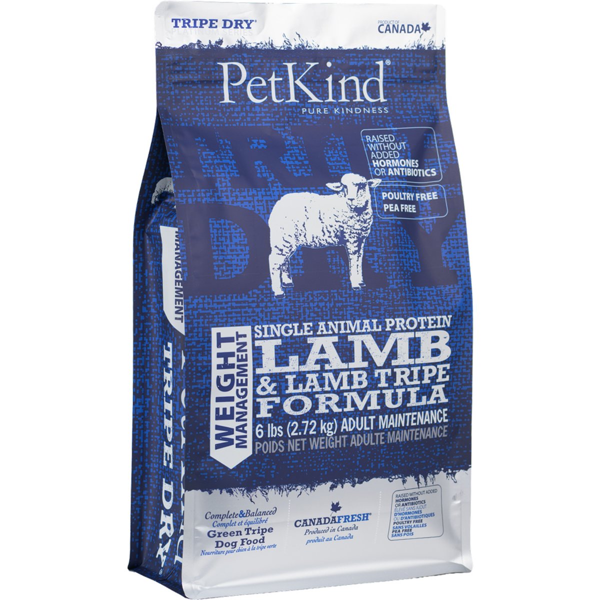 PetKind SAP Lamb Tripe Weight Management Dry Dog Food, 6-lb bag