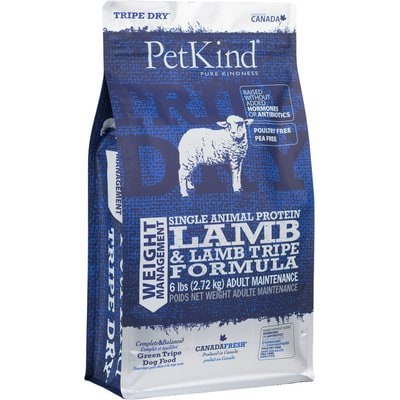 PetKind PetKind SAP Lamb Tripe Weight Management Dry Dog Food, 6-lb bag