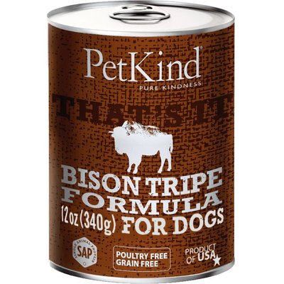PetKind PetKind That's It! Bison Tripe Canned Dog Food, 13-oz, case of 12