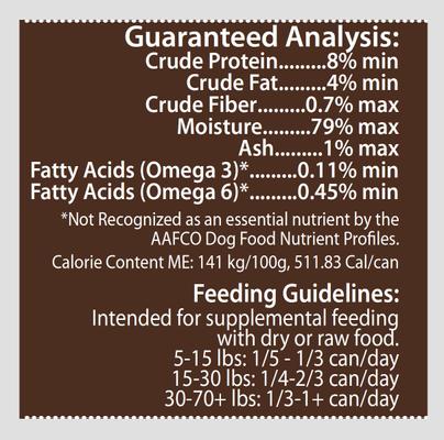 Show full view: PetKind That's It! Bison Tripe Grain-Free Canned Dog Food, 13-oz, case of 12 slide 4 of 7