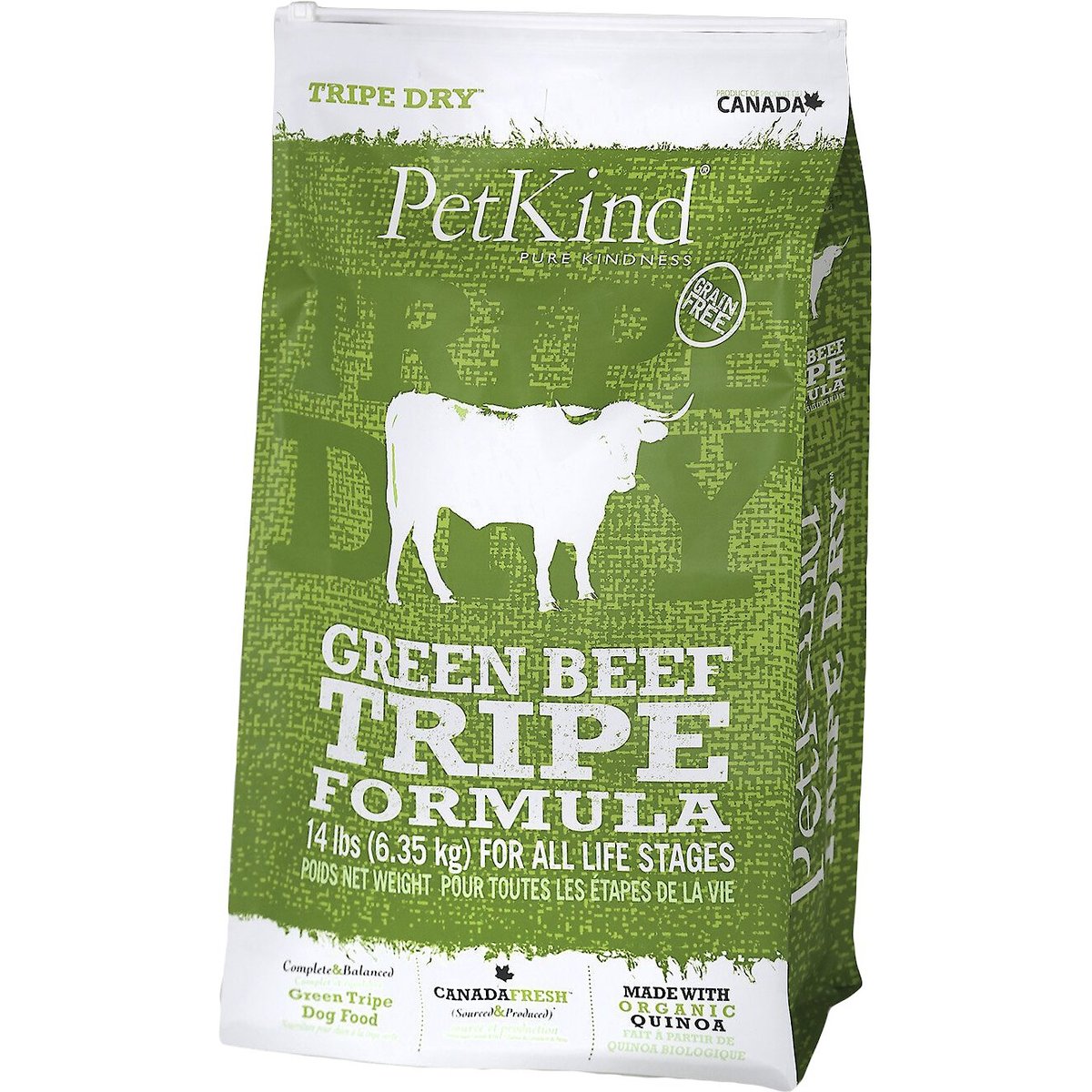 PetKind Tripe Dry Green Beef Tripe Formula Dry Dog Food, 14-lb bag