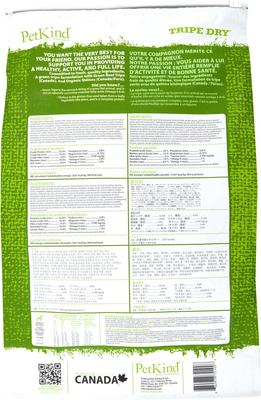 Show full view: PetKind Tripe Dry Grain-Free Green Beef Tripe Formula Dry Dog Food, 14-lb bag slide 3 of 7