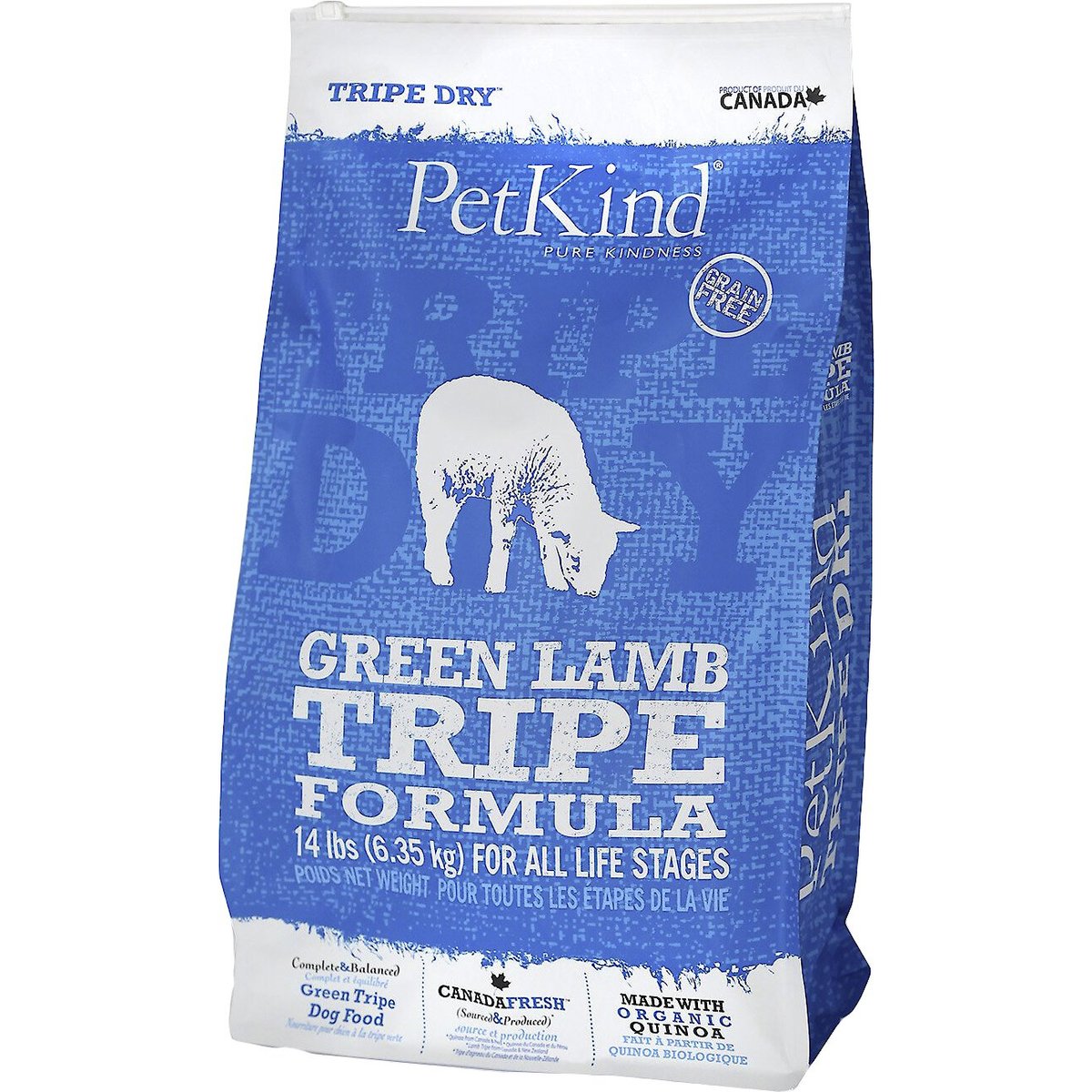 PetKind Tripe Dry Green Lamb Tripe Formula Dry Dog Food, 14-lb bag