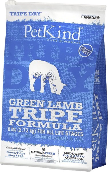 PETKIND Tripe Dry Grain-Free Green Lamb Tripe Formula Dry Dog Food