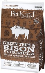 PetKind Tripe Dry Grain-Free Green Tripe & Bison Formula Dry Dog Food, 6-lb bag slide 1 of 4