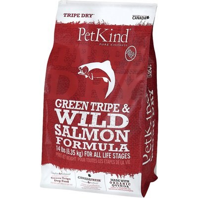 PetKind Petkind Tripe Dry Green Tripe & Wild Salmon Dry Dog Food, 14-lb bag