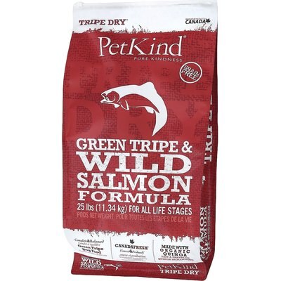 PetKind Petkind Tripe Dry Green Tripe & Wild Salmon Dry Dog Food, 25-lb bag
