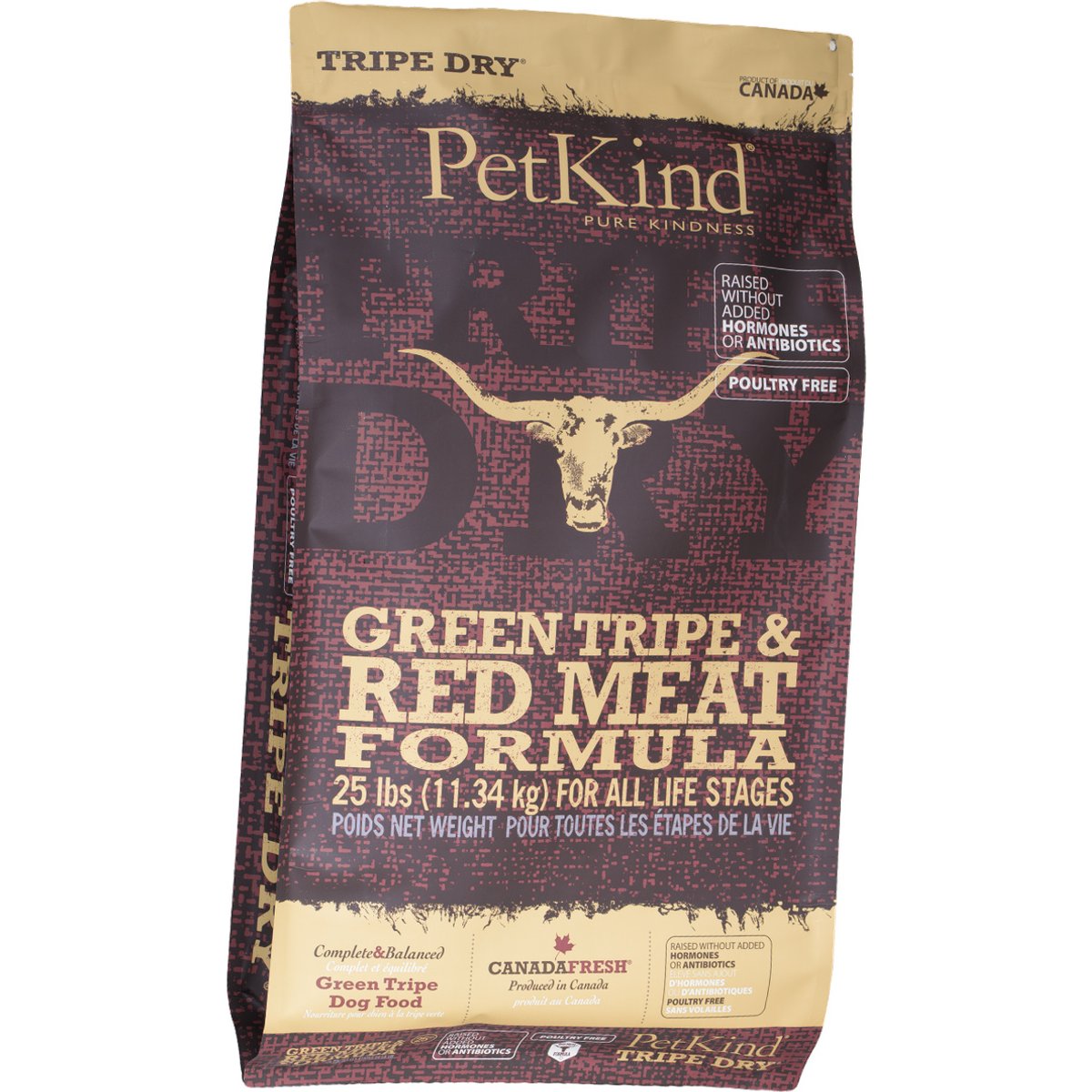 PetKind Tripe Dry Grain-Free Red Meat & Green Tripe Formula Dry Dog Food, 25-lb bag