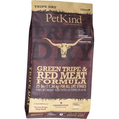 PetKind PetKind Tripe Dry Grain-Free Red Meat & Green Tripe Formula Dry Dog Food, 25-lb bag