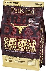 PetKind Tripe Dry Grain-Free Red Meat & Green Tripe Formula Dry Dog Food, 6-lb bag