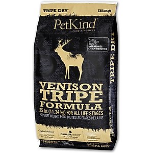 PetKind Tripe Dry Grain-Free Venison Tripe Formula Dry Dog Food, 25-lb bag
