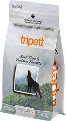 PetKind Tripett Beef Tripe & Venison Dry Dog Food, 4.4-lb bag