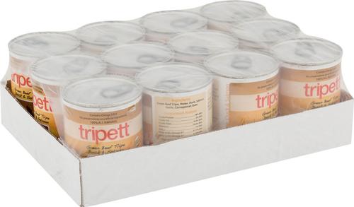 Show full view: PetKind Tripett Green Beef Tripe, Duck & Salmon Grain-Free Canned Dog Food, 12.8-oz, case of 12 slide 5 of 11