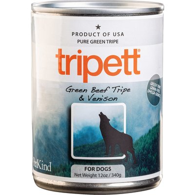 PetKind PetKind Tripett Green Beef Tripe & Venison Dog Food, 13-oz, 12 ct