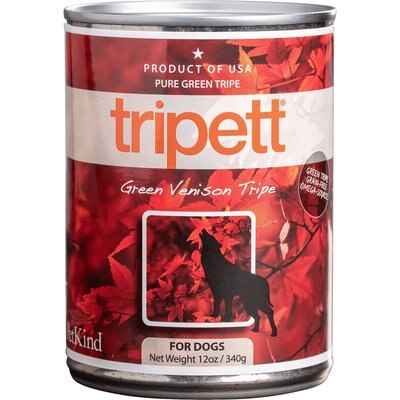 PetKind PetKind Tripett Green Venison Tripe Grain- Free Canned Dog Food, 12.8-oz, case of 12