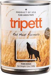 PetKind Tripett Red Meat Formula Grain-Free Wet Dog Food, 12-oz can, case of 12