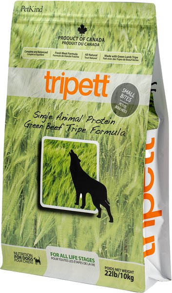 PetKind Tripett Single Animal Protein Green Beef Tripe Dry Dog Food