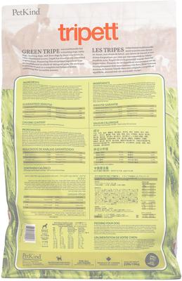 Show full view: PetKind Tripett Single Animal Protein Green Beef Tripe Dry Dog Food, 22-lb bag slide 3 of 3