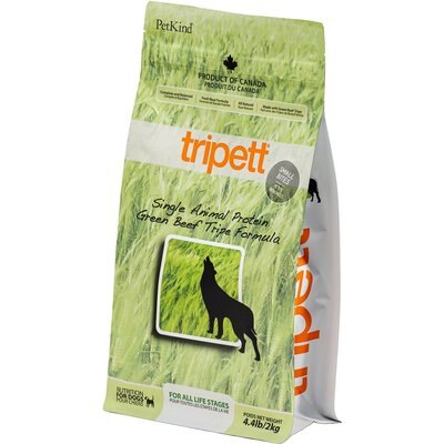 PetKind PetKind Tripett Single Animal Protein Green Beef Tripe Dry Dog Food, 4.4-lb bag