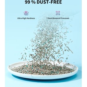 PETKIT 5 in 1 Mixed Flushable Unscented Clumping Tofu Cat Litter, 7.9-lb bag, case of 2